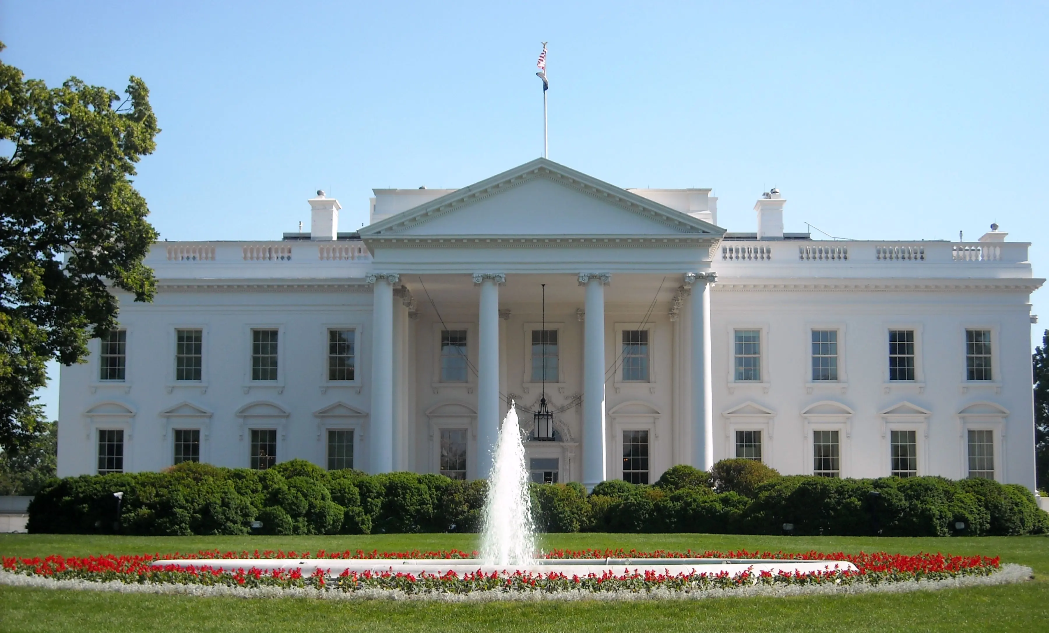 The White House north facade in Washington, D.C.